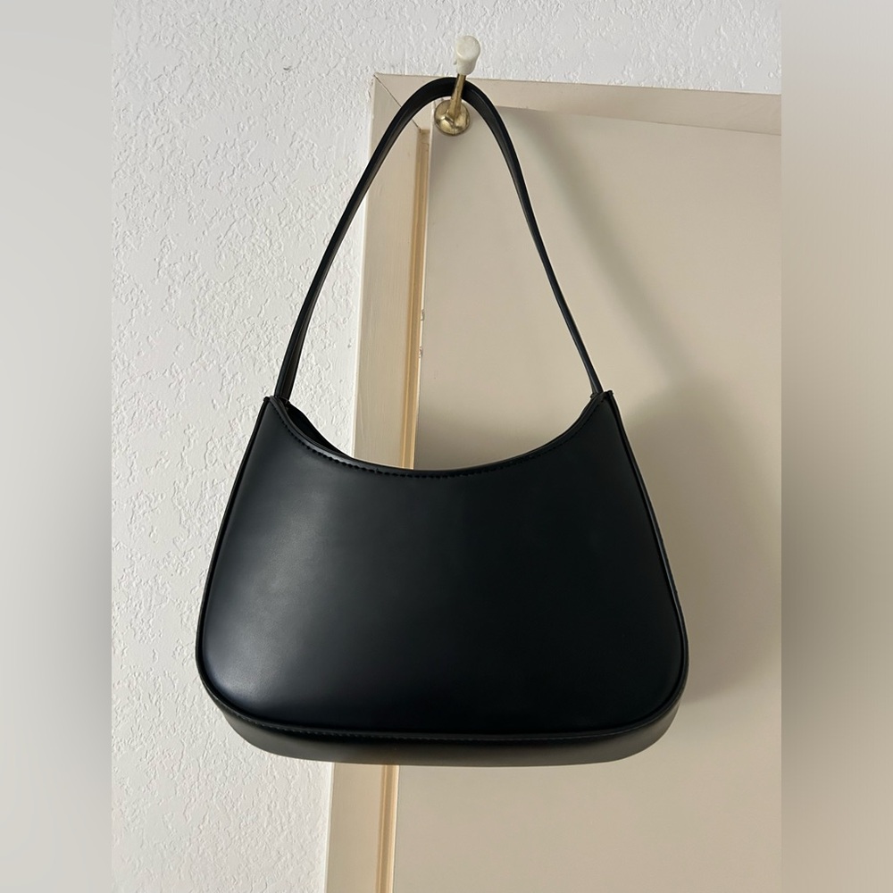 Oak + Fort | Trapeze Shoulder Bag Black